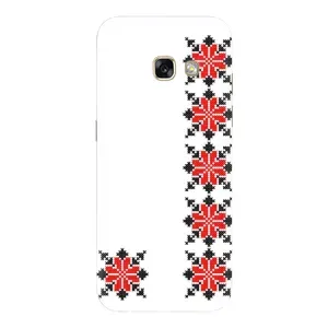Силиконовый Чехол на Samsung Galaxy A5 2017 / A520 / A520F с картинкой Вышиванки (Силуэт вышиванки)