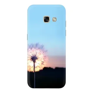 Силиконовый Чехол с одуванчиками на Samsung Galaxy A5 2017 / A520 / A520F (Закат с одуванчиком)