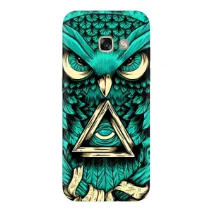 Чехлы с принтом СОВЫ для Samsung Galaxy A5 2017 / A520 / A520F (Зеленая сова)