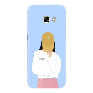 Силиконовый Чехол на Samsung Galaxy A5 2017 / A520 / A520F с картинкой Стильных Девушек (Желтая кепка)