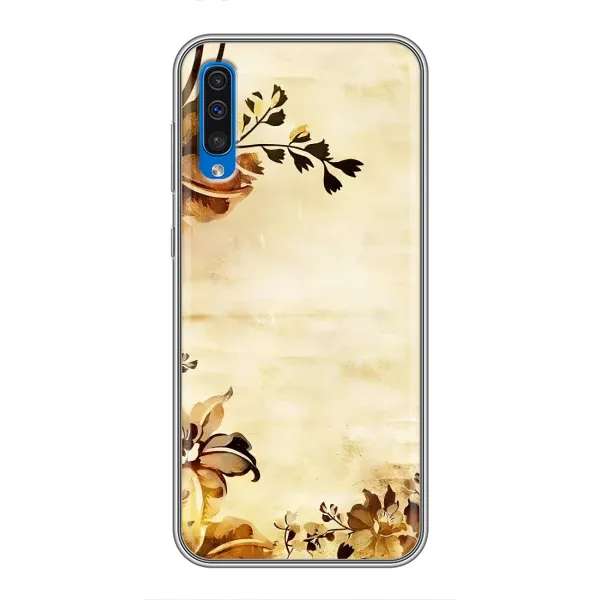 Чехол с рисунком «Арт-цветы» для Samsung Galaxy A50 2019 (A505F)