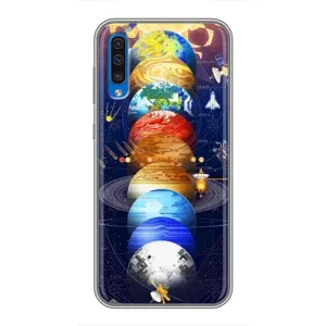 Чохол (ТПУ) з планетами на Samsung Galaxy A50 2019 (A505F) (Арт планети)