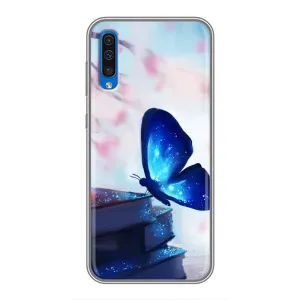 Силіконовий бампер з картинкою звірів для Samsung Galaxy A50 2019 (A505F) (Метелик синій)