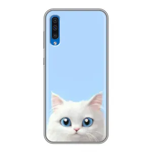 Чехол на тематику: Коты для Samsung Galaxy A50 2019 (A505F) (Белый кот)