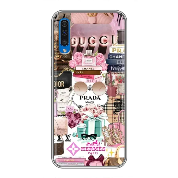 Чехол с рисунком «Бренды» для Samsung Galaxy A50 2019 (A505F) Чехол с рисунком «Бренды» для Samsung Galaxy A50 2019 (A505F)