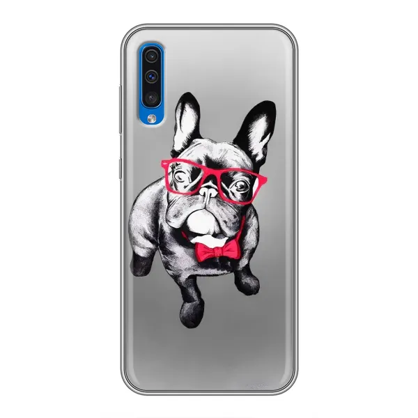Чохол з малюнком «Бульдог в окулярах» для Samsung Galaxy A50 2019 (A505F) Чохол з малюнком «Бульдог в окулярах» для Samsung Galaxy A50 2019 (A505F)