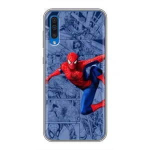 Силиконовый Чехол для Samsung Galaxy A50 2019 (A505F) (Человек Паук)
