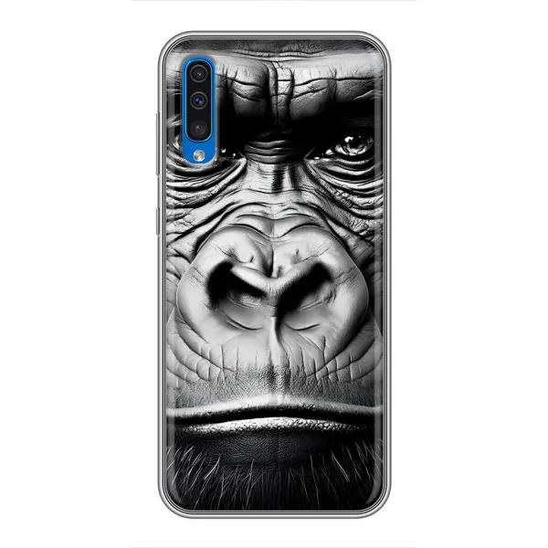 Чехол с рисунком «Черная обезьяна» для Samsung Galaxy A50 2019 (A505F) Чехол с рисунком «Черная обезьяна» для Samsung Galaxy A50 2019 (A505F)
