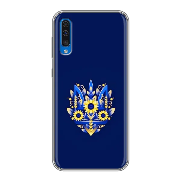 Чехол с рисунком «Цветущий Герб» для Samsung Galaxy A50 2019 (A505F)