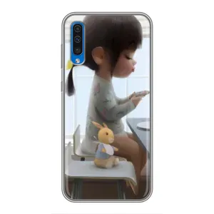 Девчачий Чехол для Samsung Galaxy A50 2019 (A505F) (Девочка с игрушкой)