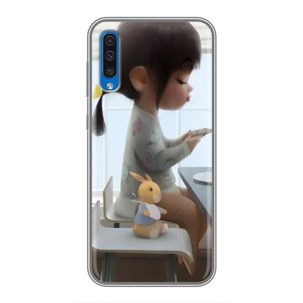 Чехол с рисунком «Девочка с игрушкой» для Samsung Galaxy A50 2019 (A505F) Чехол с рисунком «Девочка с игрушкой» для Samsung Galaxy A50 2019 (A505F)