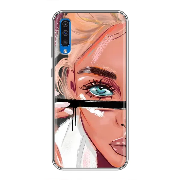 Чехол с рисунком «Девушка и ресницы» для Samsung Galaxy A50 2019 (A505F) Чехол с рисунком «Девушка и ресницы» для Samsung Galaxy A50 2019 (A505F)