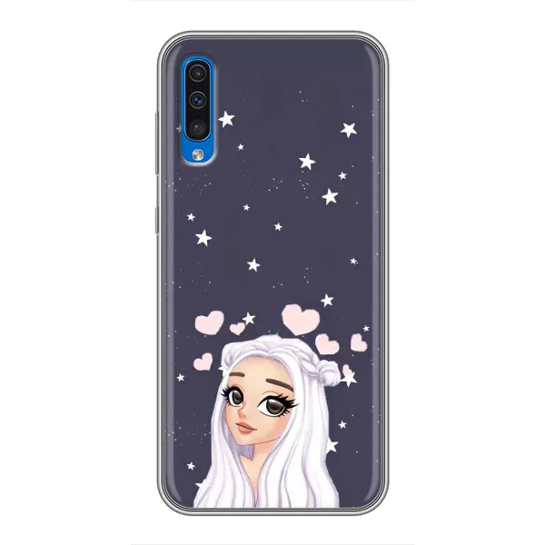 Чехол с рисунком «Девушка и сердечки» для Samsung Galaxy A50 2019 (A505F)