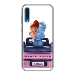Силіконовый Чохол на Samsung Galaxy A50 2019 (A505F) з картинкой Модных девушек (Дівчина на машині)