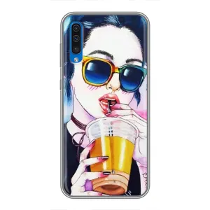 Чохол з картинкою Модні Дівчата Samsung Galaxy A50 2019 (A505F) (Дівчина з коктейлем)