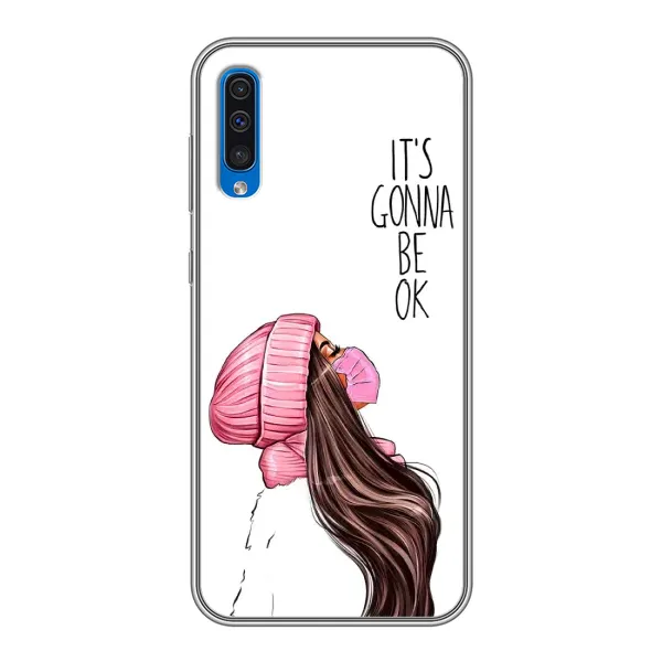 Чехол с рисунком «Девушка в маске» для Samsung Galaxy A50 2019 (A505F)
