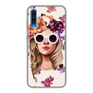 Чохол з картинкою Модні Дівчата Samsung Galaxy A50 2019 (A505F) (Дівчина в окулярах)