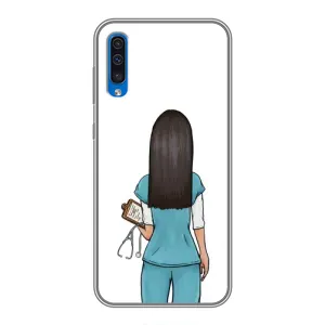 Силиконовый бампер (Работники) на Samsung Galaxy A50 2019 (A505F) (Доктор)