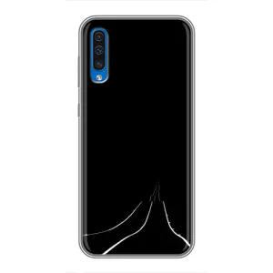 Чехол с картинками на черном фоне для Samsung Galaxy A50 2019 (A505F) (Дорога)
