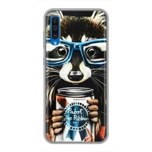 Силіконовий Чохол з Энотами на Samsung Galaxy A50 2019 (A505F) (Єнот в окулярах)