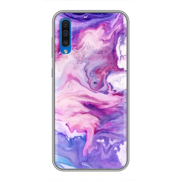 Чехол с рисунком «Фиолетовый мрамор» для Samsung Galaxy A50 2019 (A505F) Чехол с рисунком «Фиолетовый мрамор» для Samsung Galaxy A50 2019 (A505F)