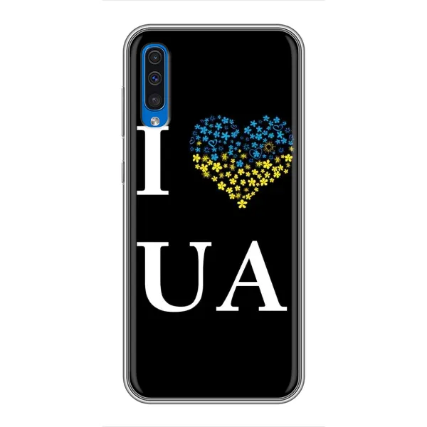 Чехол с рисунком «I Love UA» для Samsung Galaxy A50 2019 (A505F) Чехол с рисунком «I Love UA» для Samsung Galaxy A50 2019 (A505F)