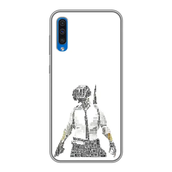 Чехол с рисунком «Из букв» для Samsung Galaxy A50 2019 (A505F)
