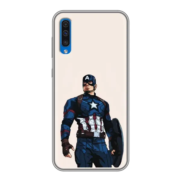 Чехол с рисунком «Капитан Америка» для Samsung Galaxy A50 2019 (A505F)