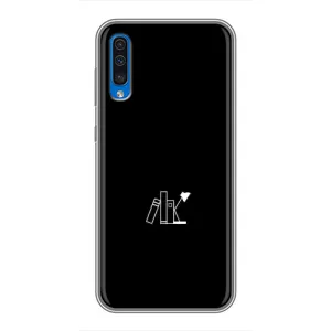 Чехол с картинками на черном фоне для Samsung Galaxy A50 2019 (A505F) (Книжки)