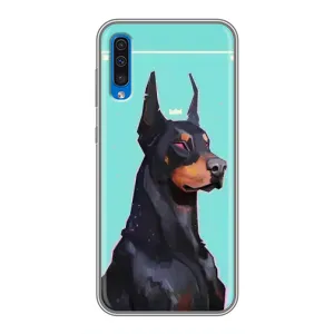 Чехол ДОБЕРМАН для Samsung Galaxy A50 2019 (A505F) (Король доберман)
