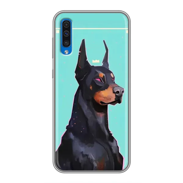 Чехол с рисунком «Король доберман» для Samsung Galaxy A50 2019 (A505F) Чехол с рисунком «Король доберман» для Samsung Galaxy A50 2019 (A505F)