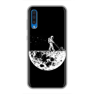 Силіконовый Чохол з принтом "Космонавти" на Samsung Galaxy A50 2019 (A505F) (Космонавт)
