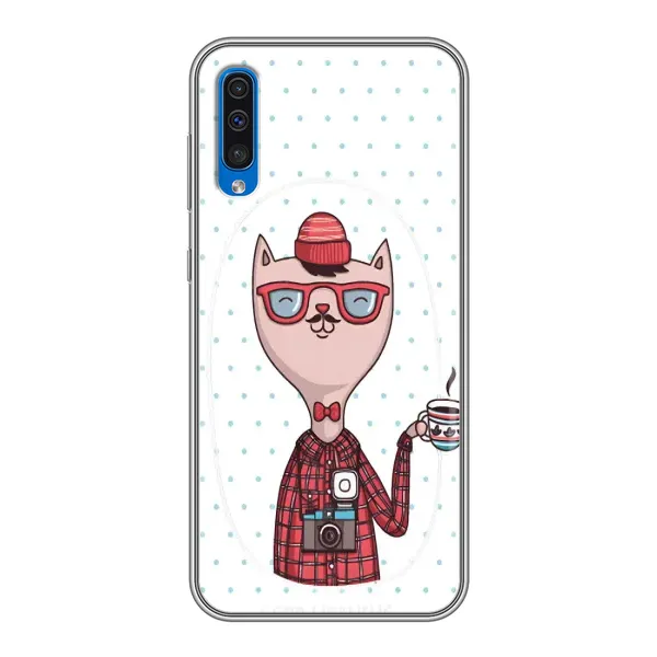 Чехол с рисунком «Кот аристократ» для Samsung Galaxy A50 2019 (A505F) Чехол с рисунком «Кот аристократ» для Samsung Galaxy A50 2019 (A505F)