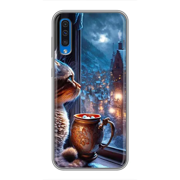 Чехол с рисунком «Кот новогодний» для Samsung Galaxy A50 2019 (A505F) Чехол с рисунком «Кот новогодний» для Samsung Galaxy A50 2019 (A505F)