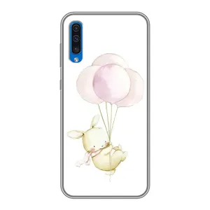 Силіконовий бампер з картинкою звірів для Samsung Galaxy A50 2019 (A505F) (Кролик та кульки)