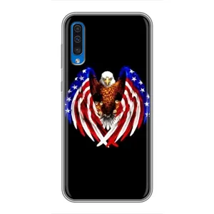Чехол Флаг USA для Samsung Galaxy A50 2019 (A505F) (Крылья США)