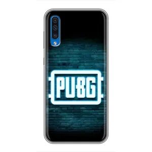 Чехол (TPU) с картинкой "Лого Пабг" на Самсунг Галакси А50 (2019) (Лого PUBG)