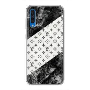 Чохол Стиль Louis Vuitton на Samsung Galaxy A50 2019 (A505F) (LV на білому)