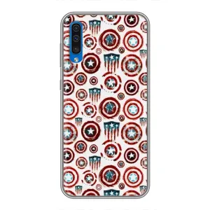Чохол с Щітом Капітана Америки на Samsung Galaxy A50 2019 (A505F) (Марвел щити)