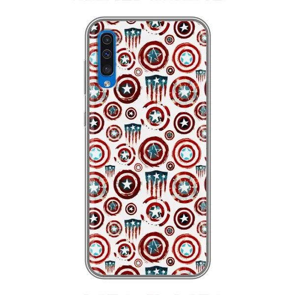Чехол с рисунком «Марвел щиты» для Samsung Galaxy A50 2019 (A505F) Чехол с рисунком «Марвел щиты» для Samsung Galaxy A50 2019 (A505F)