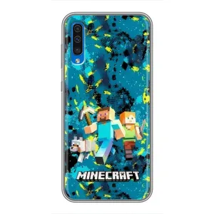 Чехлы для Samsung Galaxy A50 2019 (A505F) (Персонажи Майн Крафт) (Майнкрафт)
