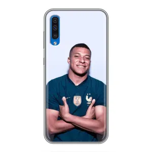 Чехол (TPU) с Футболистом на Samsung Galaxy A50 2019 (A505F) (Мбаппешичка)