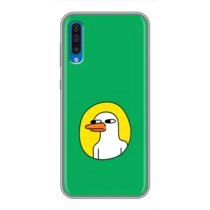 Бампер с принтом Мемы для Samsung Galaxy A50 2019 (A505F) (Мем Утка)