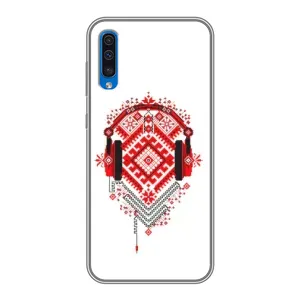 Силіконовый Чохол на Samsung Galaxy A50 2019 (A505F) з картинкой Вишиванки (Модна вишиванка)