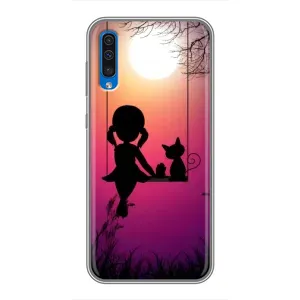 Девчачий Чехол для Samsung Galaxy A50 2019 (A505F) (На качели)