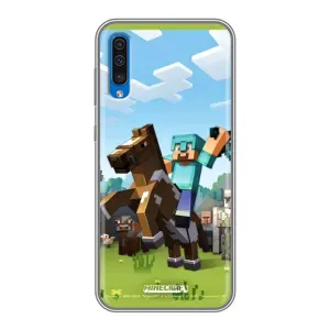 Чехлы для Samsung Galaxy A50 2019 (A505F) (Персонажи Майн Крафт) (На коне)