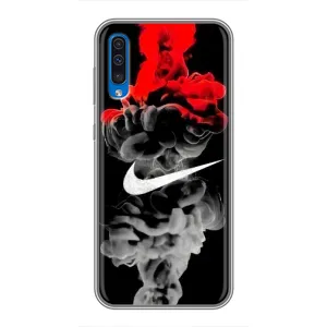 Силіконовый Чохол на Samsung Galaxy A50 2019 (A505F) з картинкою НАЙК (Nike дим)