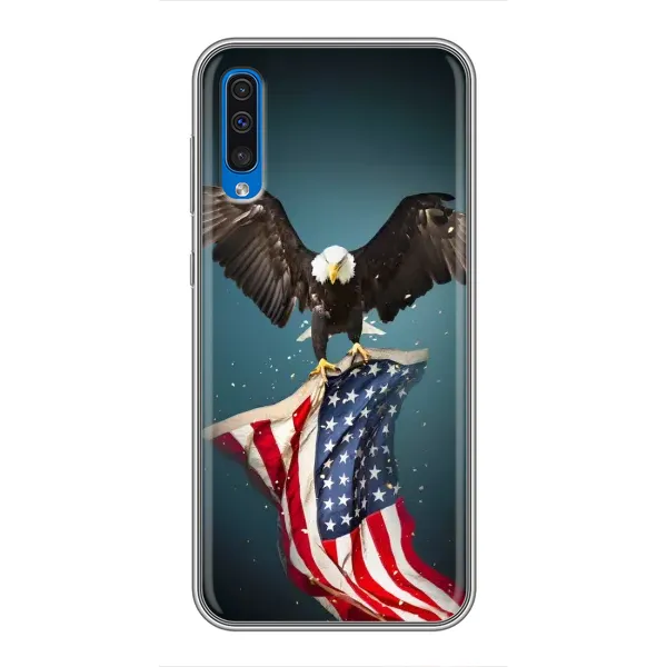 Чехол с рисунком «Орел и флаг» для Samsung Galaxy A50 2019 (A505F) Чехол с рисунком «Орел и флаг» для Samsung Galaxy A50 2019 (A505F)