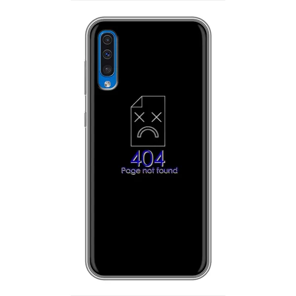 Чехол с рисунком «Ошибка 404» для Samsung Galaxy A50 2019 (A505F) Чехол с рисунком «Ошибка 404» для Samsung Galaxy A50 2019 (A505F)