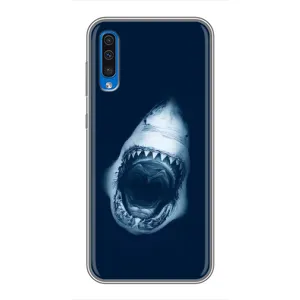 Силіконовий бампер з картинкою звірів для Samsung Galaxy A50 2019 (A505F) (Пащу Акули)